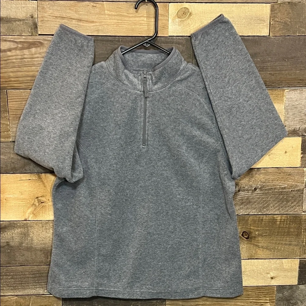 Made for Life Gray Fleece Quarter Zip Up Pullover - Picture 13 of 16